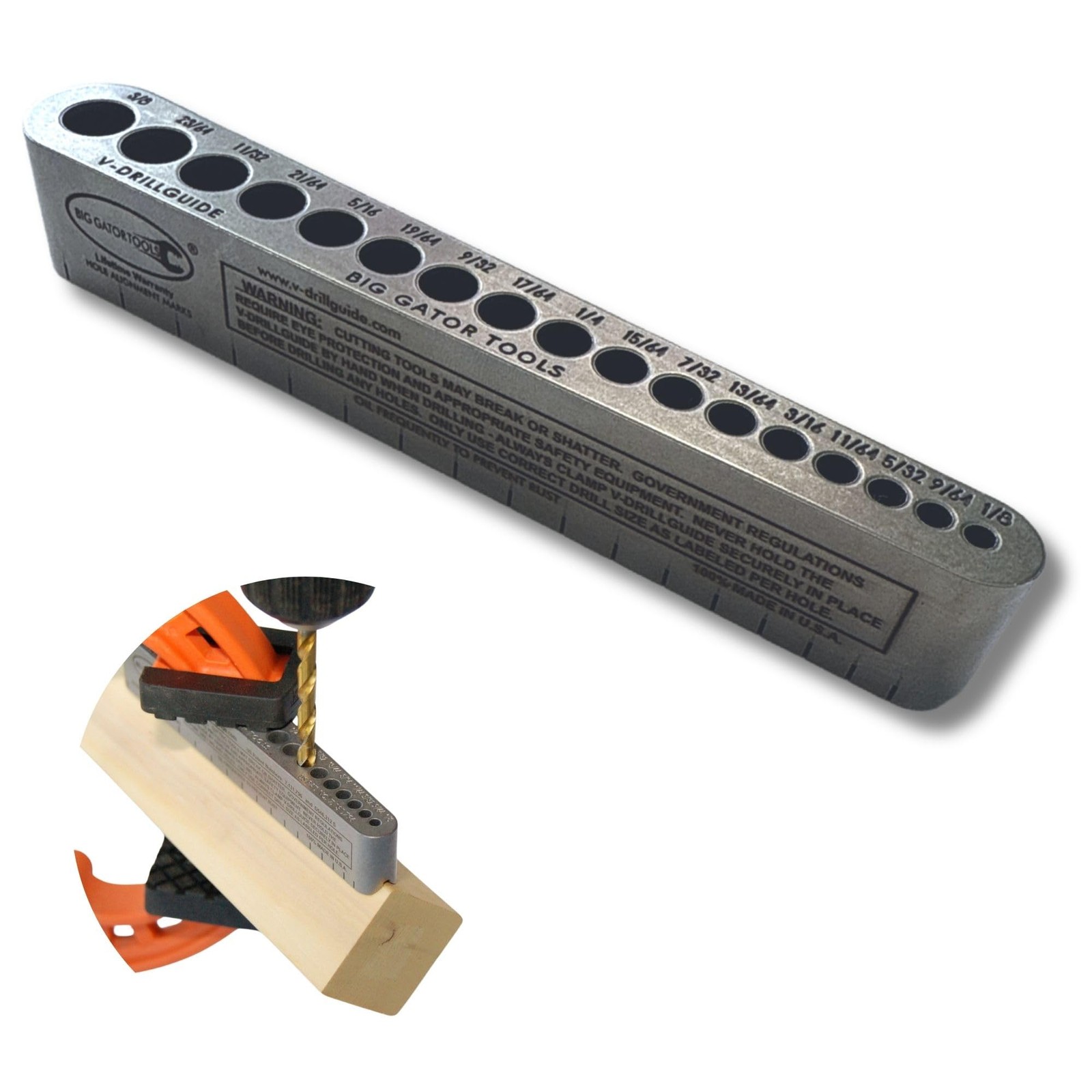The Original V-DrillGuide®! Big Gator Tools STD1000DGNP Standard Drill Guide …