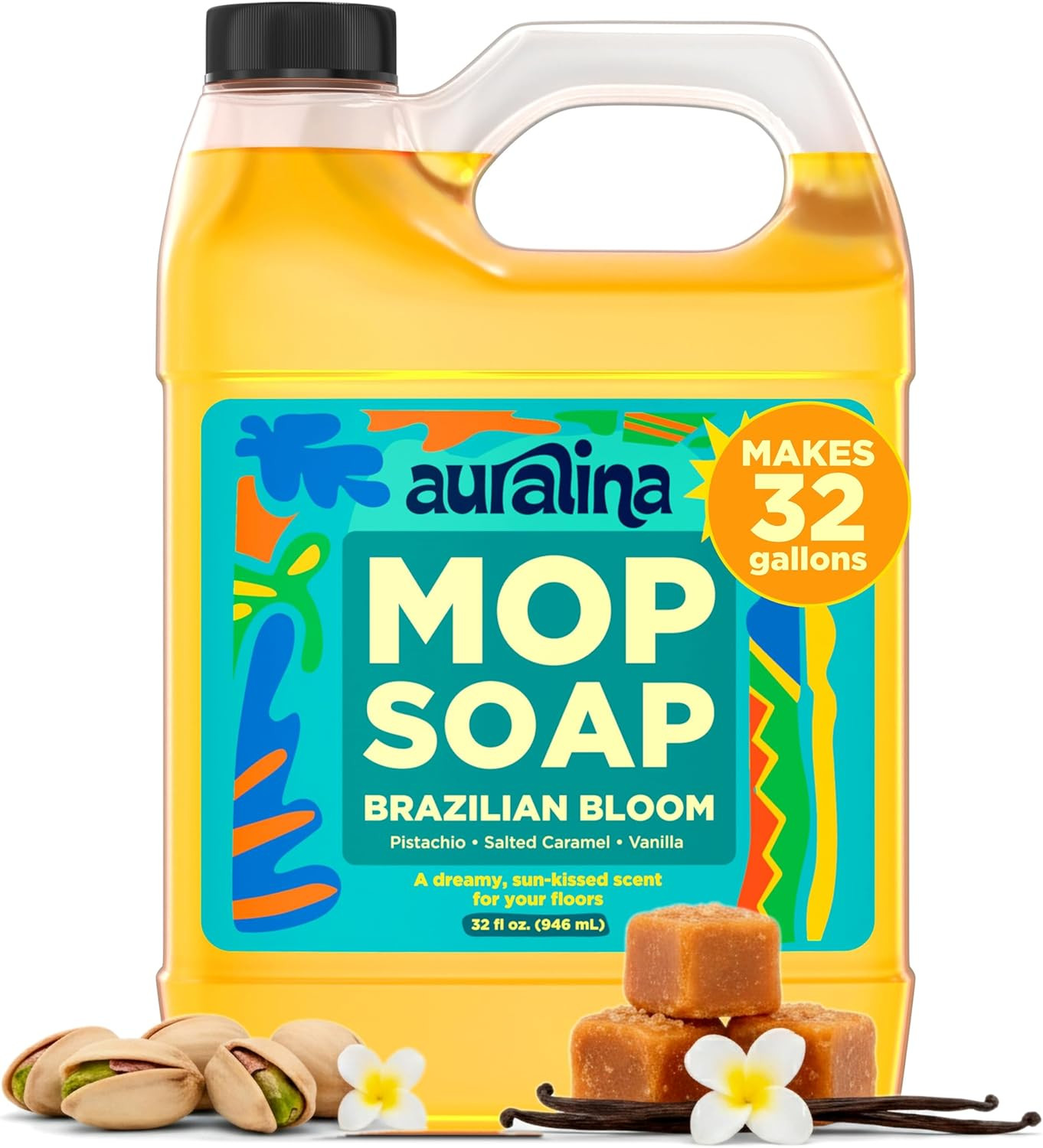 Luxury Mop Soap for Floor Cleaning – Highly Scented Brazilian Waves Concentrated