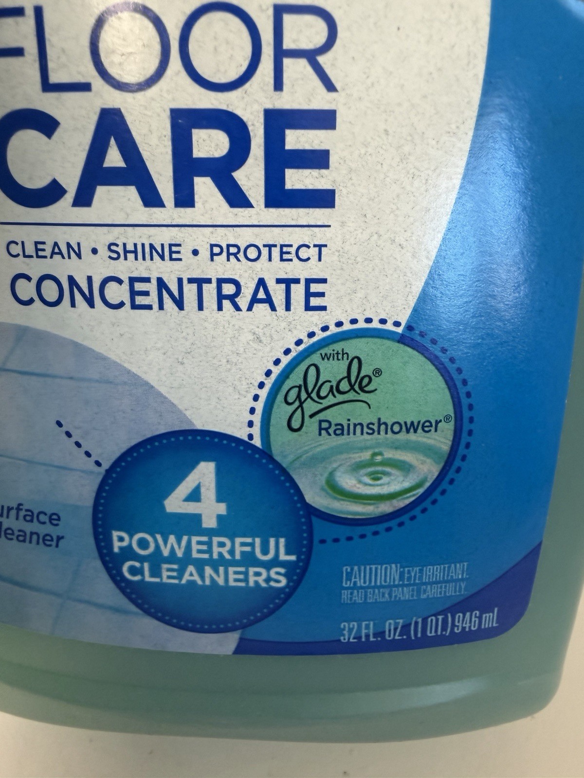 Pledge Floor Care Concentrate Multi-Surface Cleaner with Glade Rainshower 32 OZ