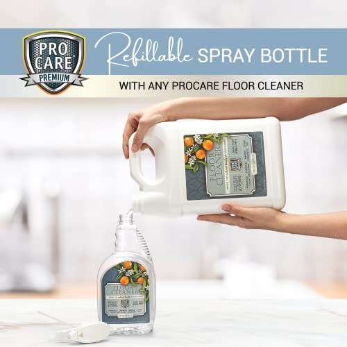 Citrus Floor Cleaner 32oz Liquid for Hardwood Tile Laminate Streak-Free No Rinse