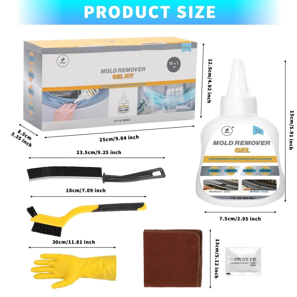 Household Mol-d – Stain Cleaning Kit – 14 FL Oz / 10 in 1 Premium Cleaning – …
