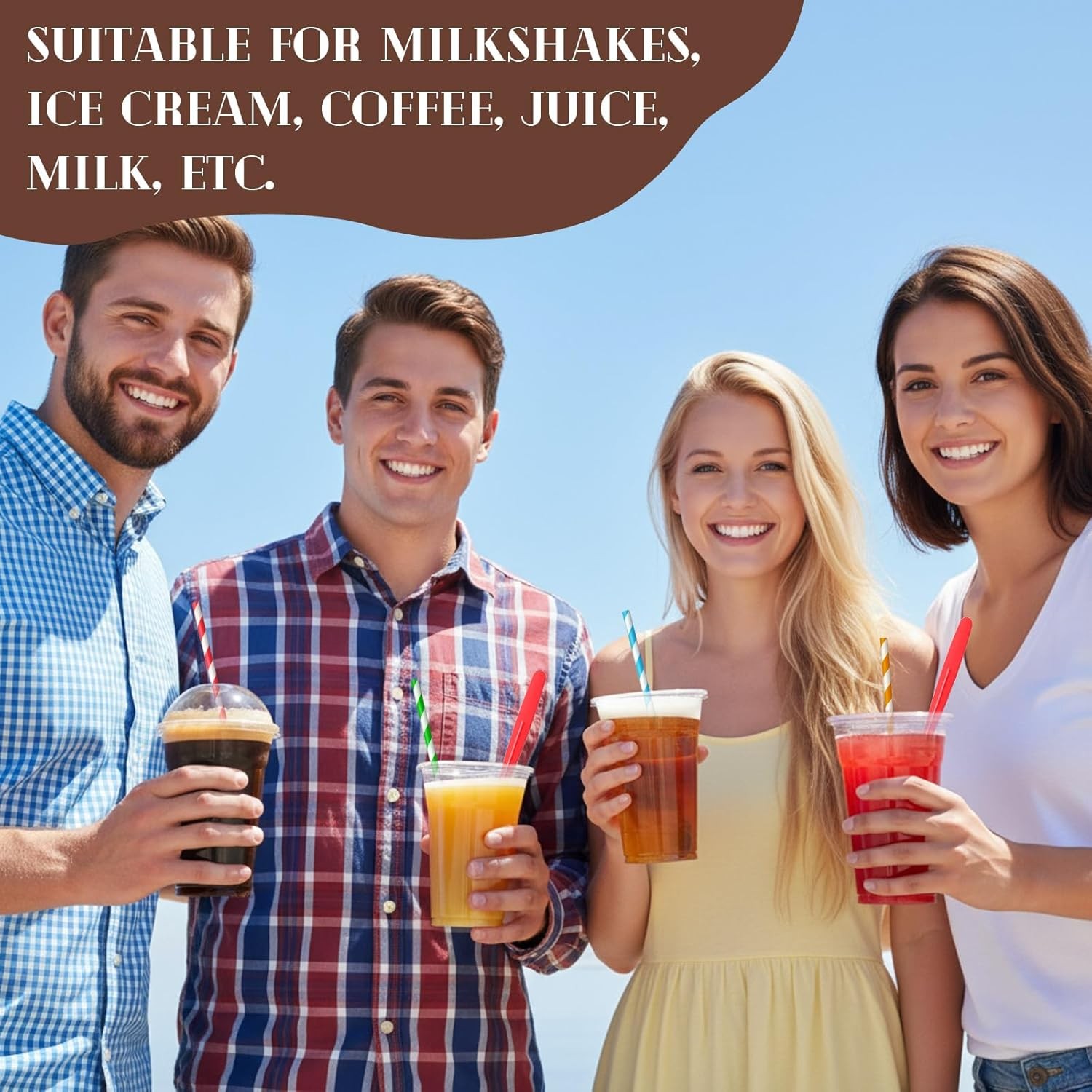 160 Sets Disposable Utensils, 12 oz Plastic Root Beer Float Cups Parfait Cups,
