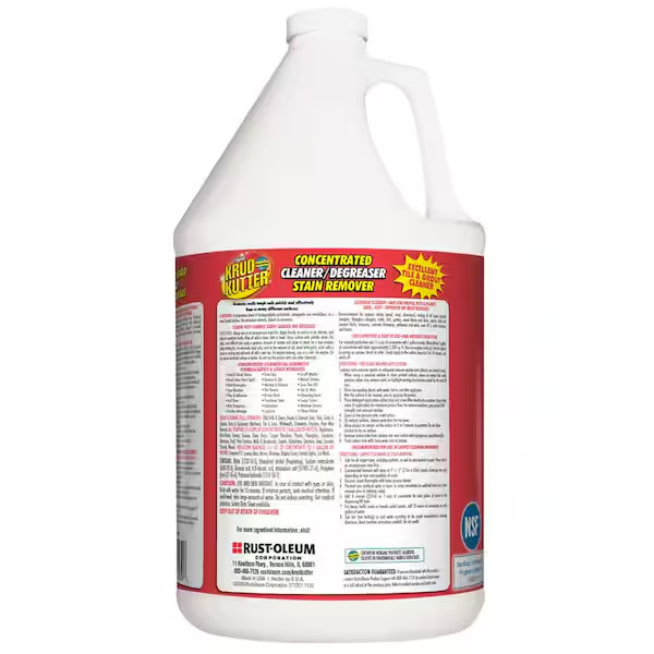 Krud Kutter Kk012 Cleaner/Degreaser Stain Remover, Jug, 1 Gal, Concentrated,
