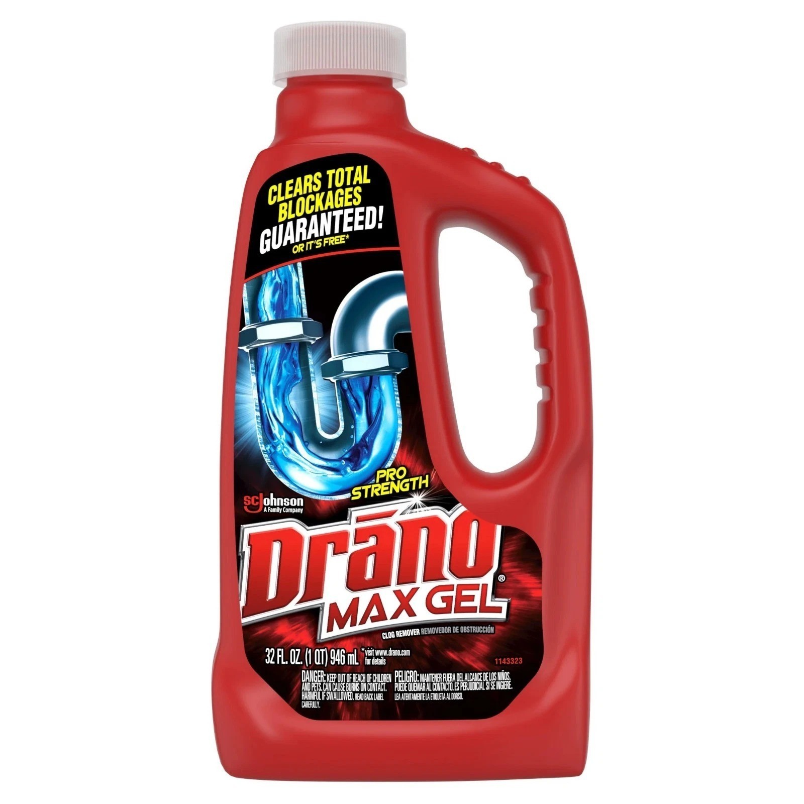 Drano Max Gel Drain Clog Remover and Cleaner for Shower or Sink Drains, Unclogs
