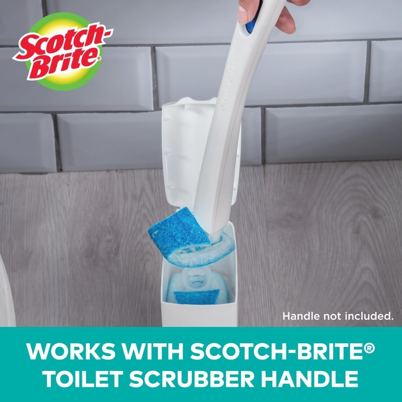 Scotch-Brite 48 Disposable Toilet Scrubber Refills for Rust & Hard Water Stains