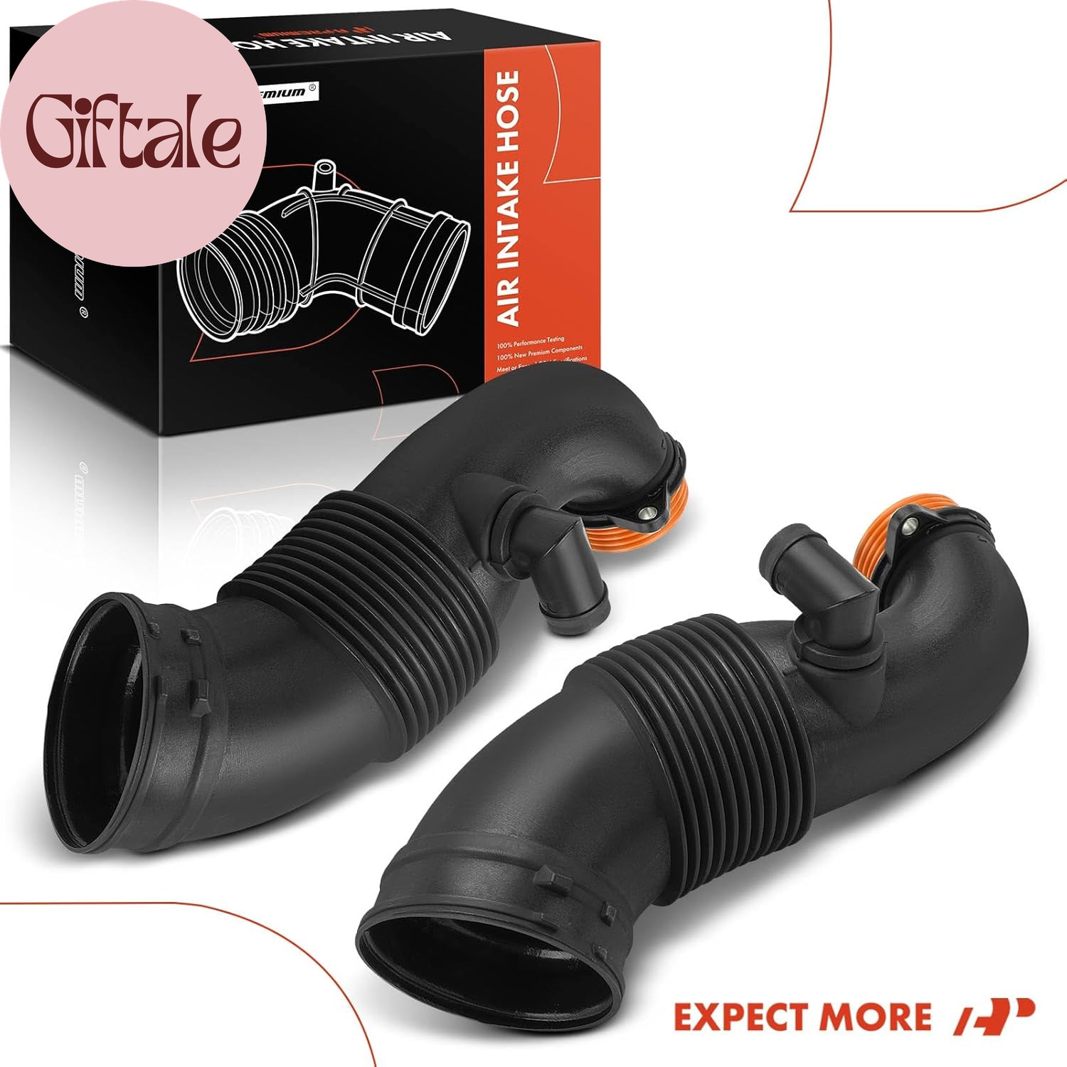 Left and Right Engine Air Clean Intake Tube Hose Compatible with BMW X5 2012-201