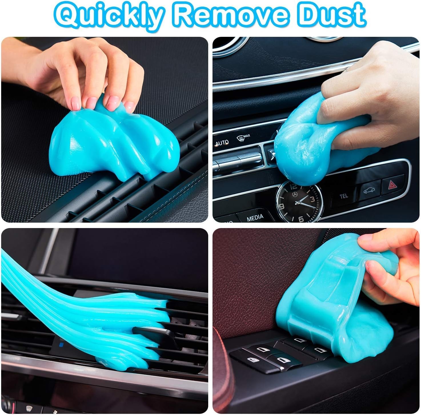 Car Cleaning Gel Putty – Reusable Dust Remover Slime for Vents & Dashboards