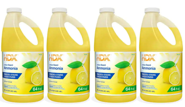 HDX 64 oz. Concentrated Lemon Ammonia All Purpose Cleaner (4 PACK)