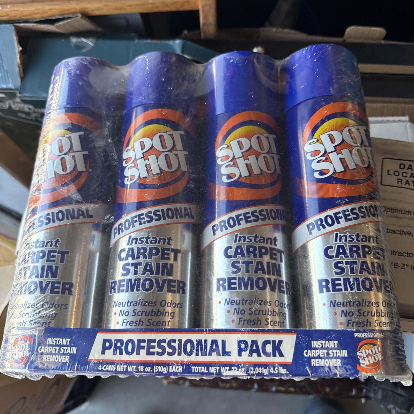 Spot Shot Carpet Stain Remover Professional 18oz 4 Pack