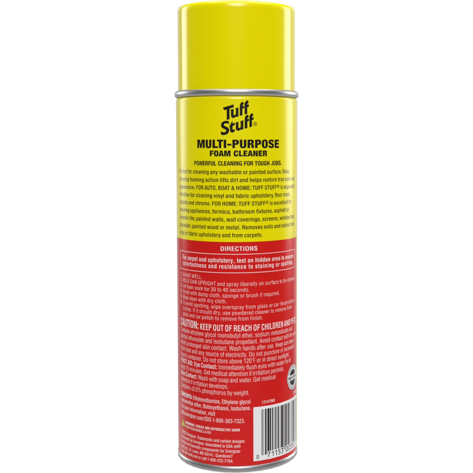 Tuff Stuff Multi Purpose Foam Cleaner 22 oz Car Detailing Upholstery Cleaner