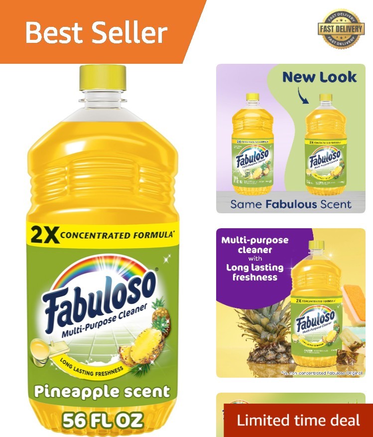 Multi-Purpose Cleaner, 2X Concentrated Formula, Floor Cleaner, Pineapple Scen…
