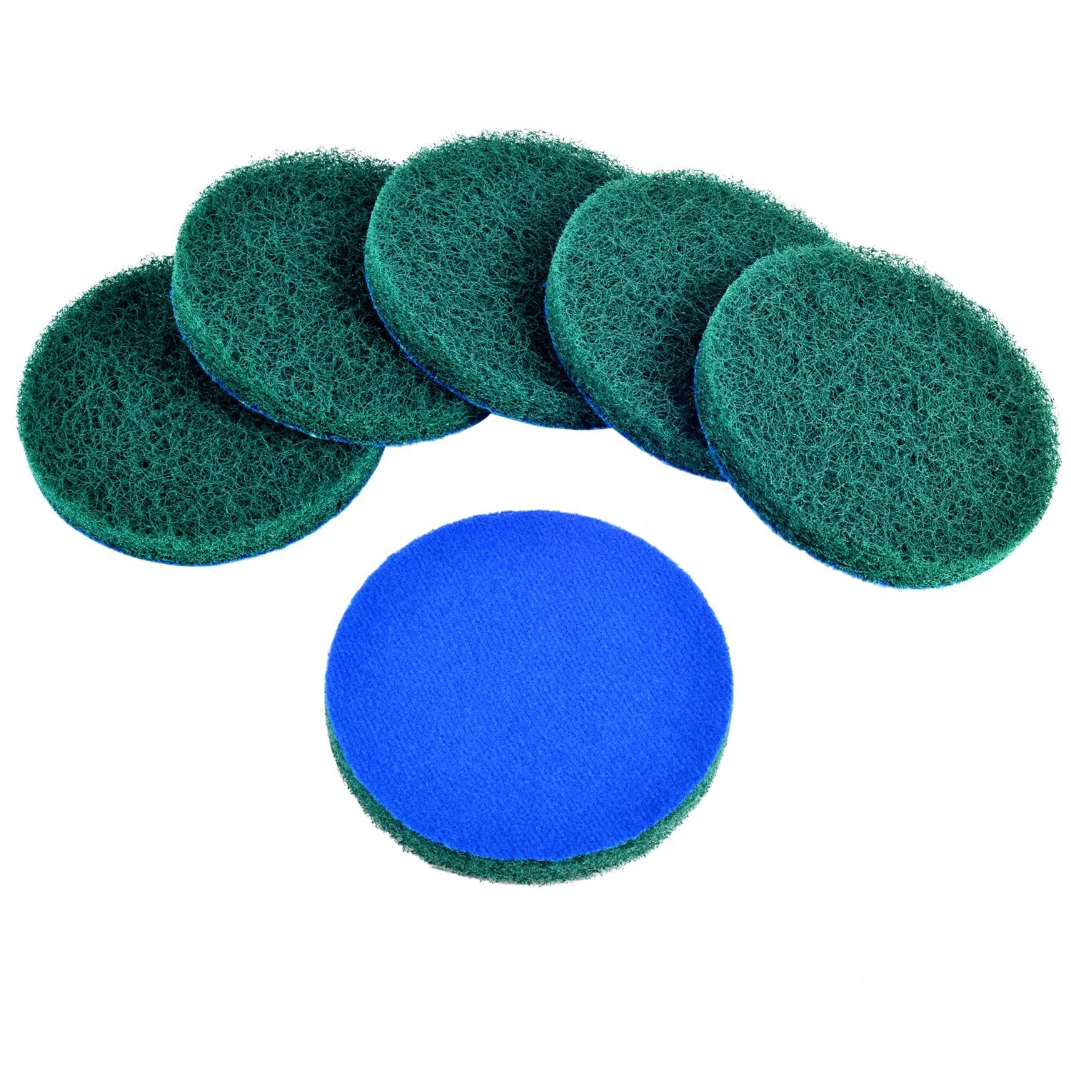 6pack Replacement Scrub Pads Super Abrasive Green 5 Inch