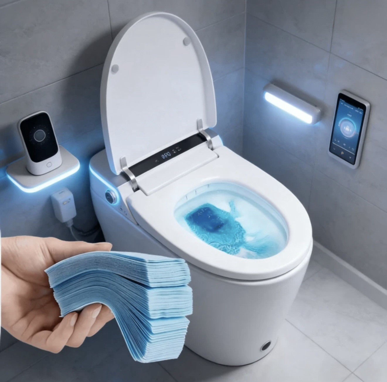 30pcs Toilet Cleaning Tablets Floor Tile Cleaner Fresh Deodorizer Tabs