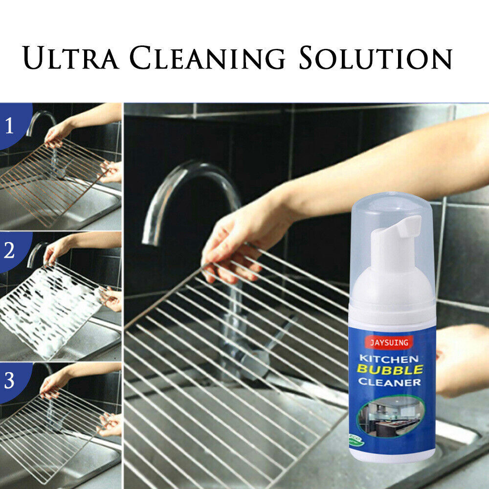 5 PACK Rusty Cleaning Bubble Cleaner Spray Foam Kitchen Oil Grease Dirt Removal
