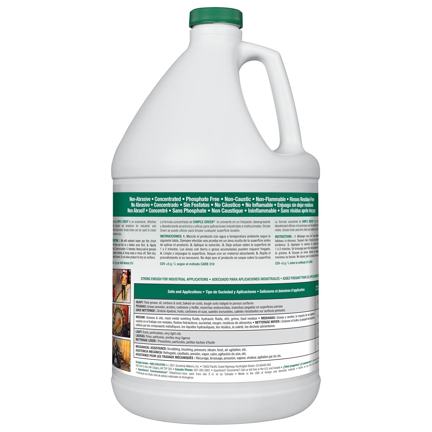 Biodegradable Industrial Cleaner & Degreaser 128 Oz – Non-Toxic Solution