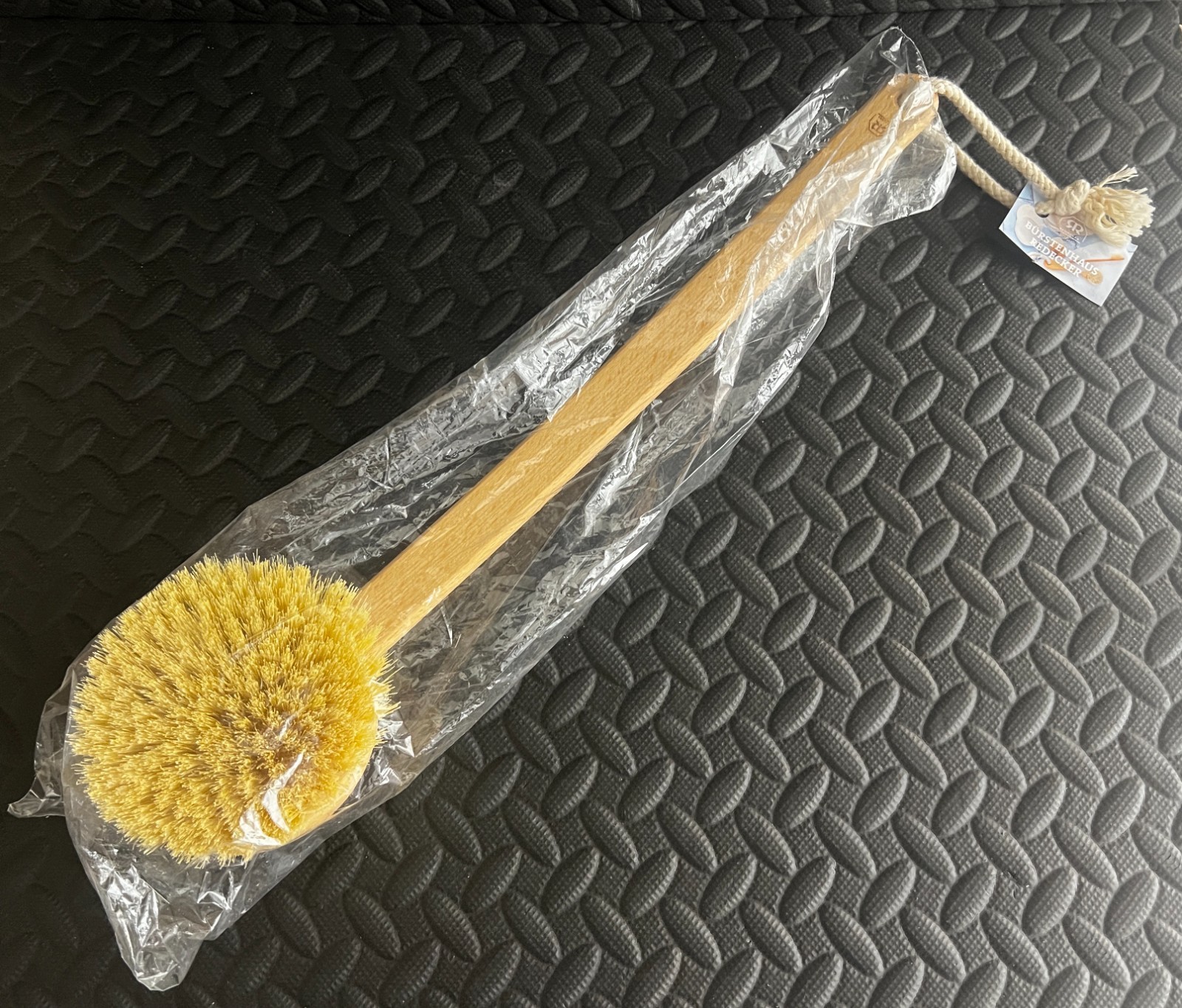 Redecker German-Made Bristle Dish Brush All-Purpose Scrubber 18″ Wooden 602545