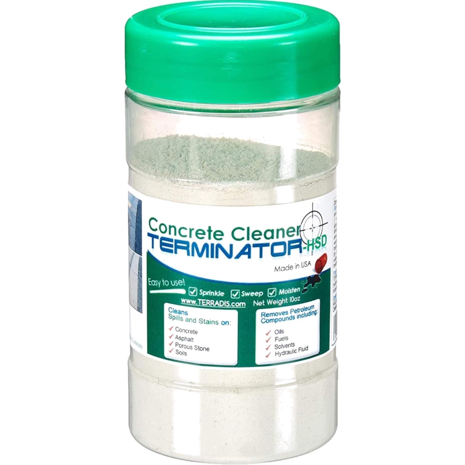 Terminator HSD Concrete Oil Stain Remover 10 Oz Eco Friendly