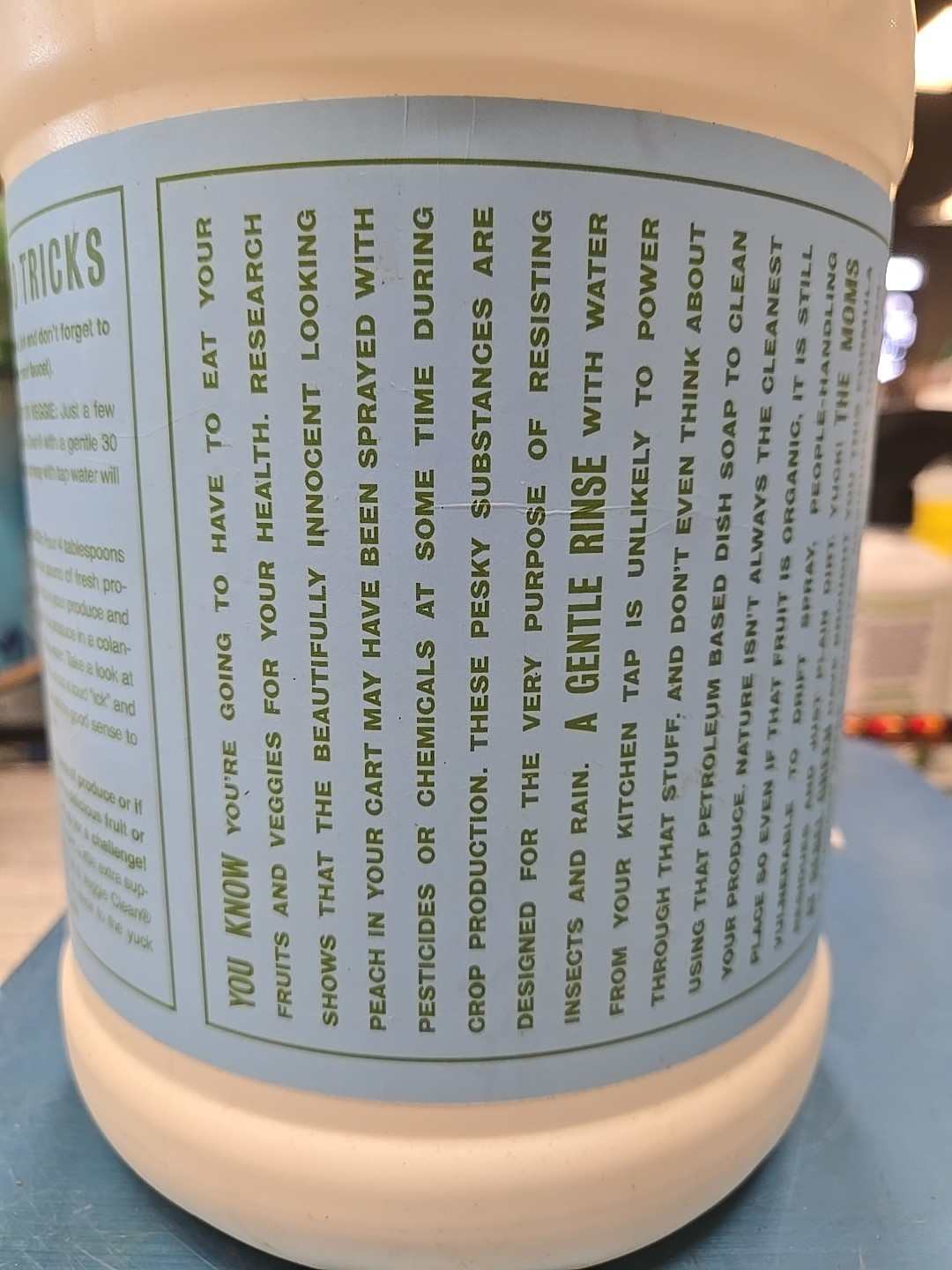 Rebel Green Plant Based Fruit & Veggie Clean- Kosher- Planet Friendly- 1 Gallon