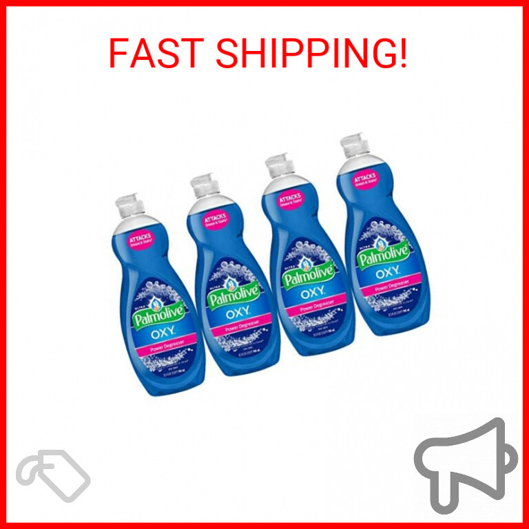 Palmolive Ultra Dishwashing Liquid Dish Soap, Oxy Power Degreaser – 32.5 Fl Oz (