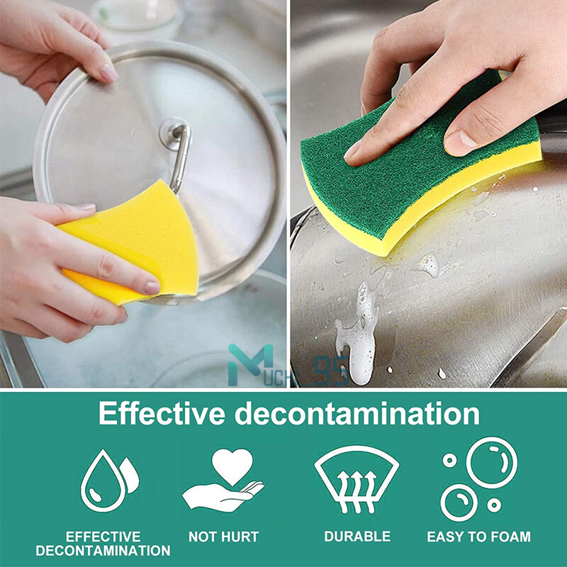 Upgraded Kitchen Cleaning Sponges,Non-Scratch for Dish,Absorbent Scrub Sponges