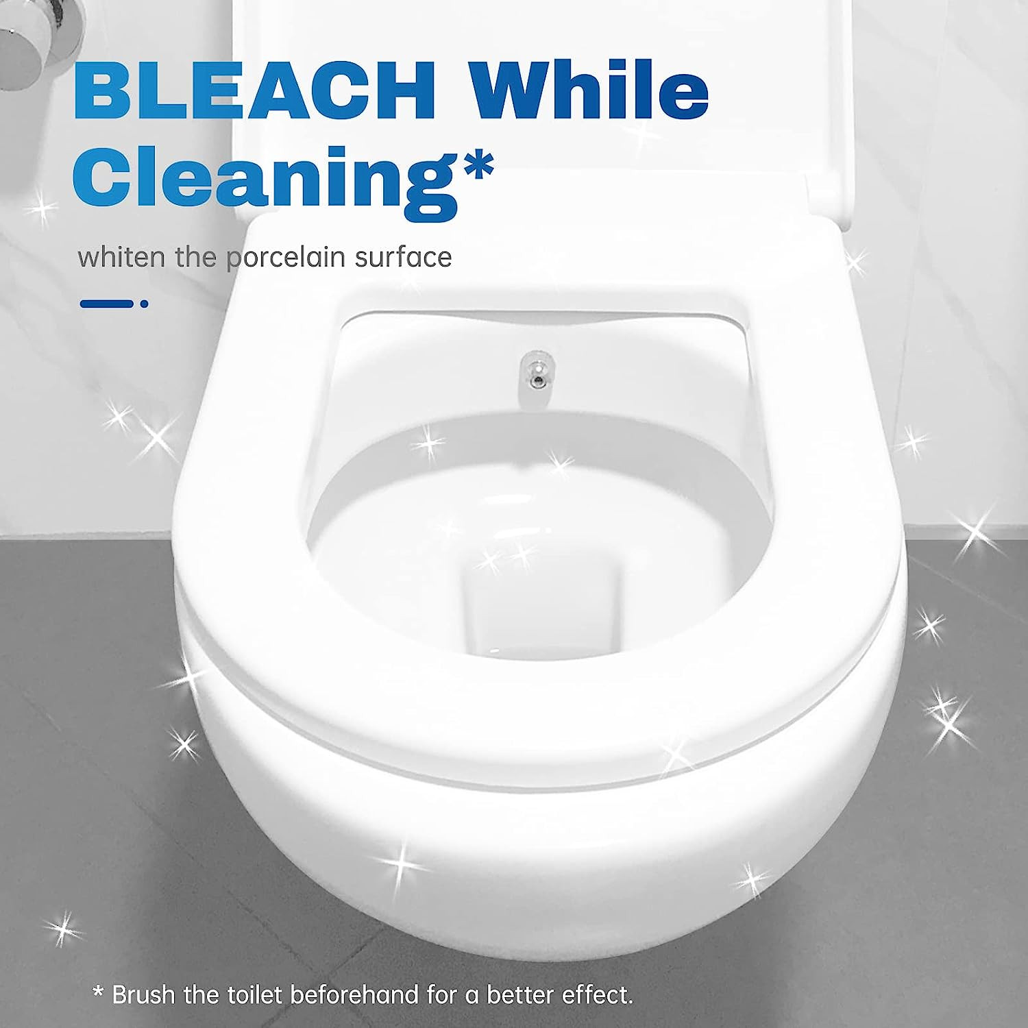 Toilet Bowl Cleaner Tablets 12 PACK, Automatic Toilet Bowl Cleaners with Bleach