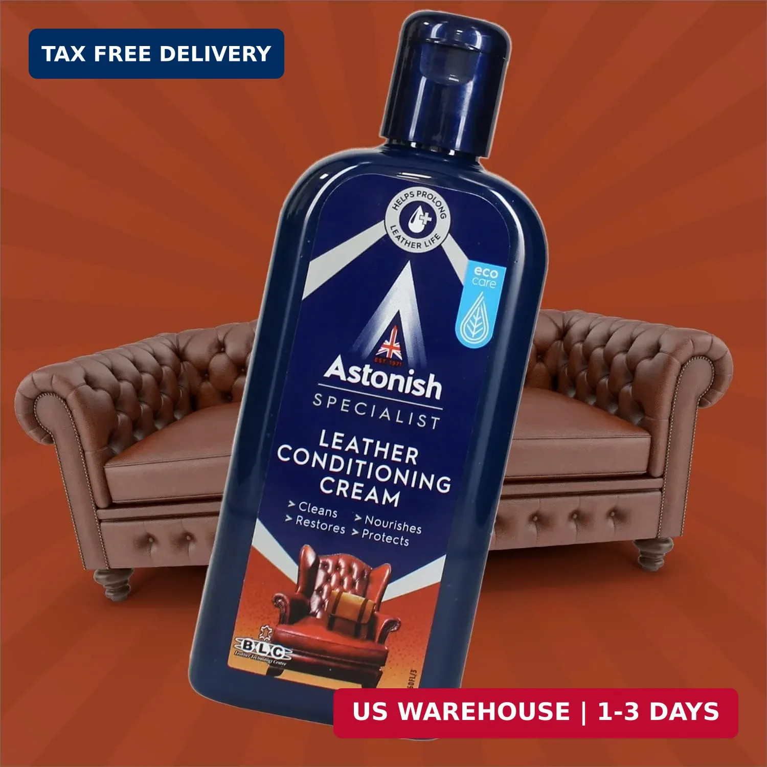 Astonish Leather Conditioning Cream 250ml – Cleaner Conditioner Polish for Car S