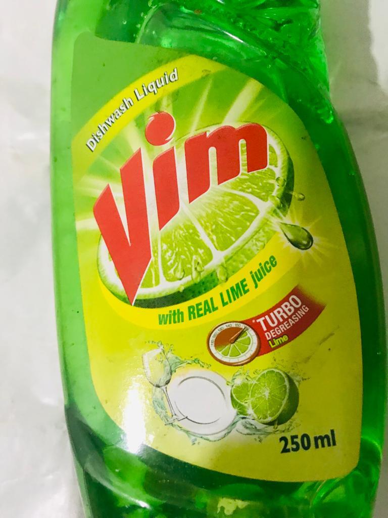 Dishwash Liquid With Real Lime Juice Turbo Degreasing 250ml 100% Best Quality