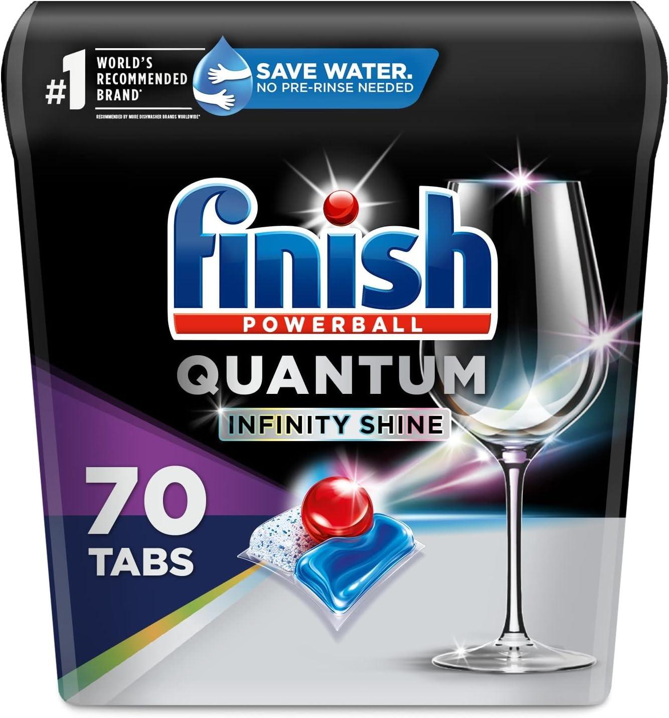 Quantum Infinity Shine – 70 Count – Dishwasher Detergent – Powerball – Our Best