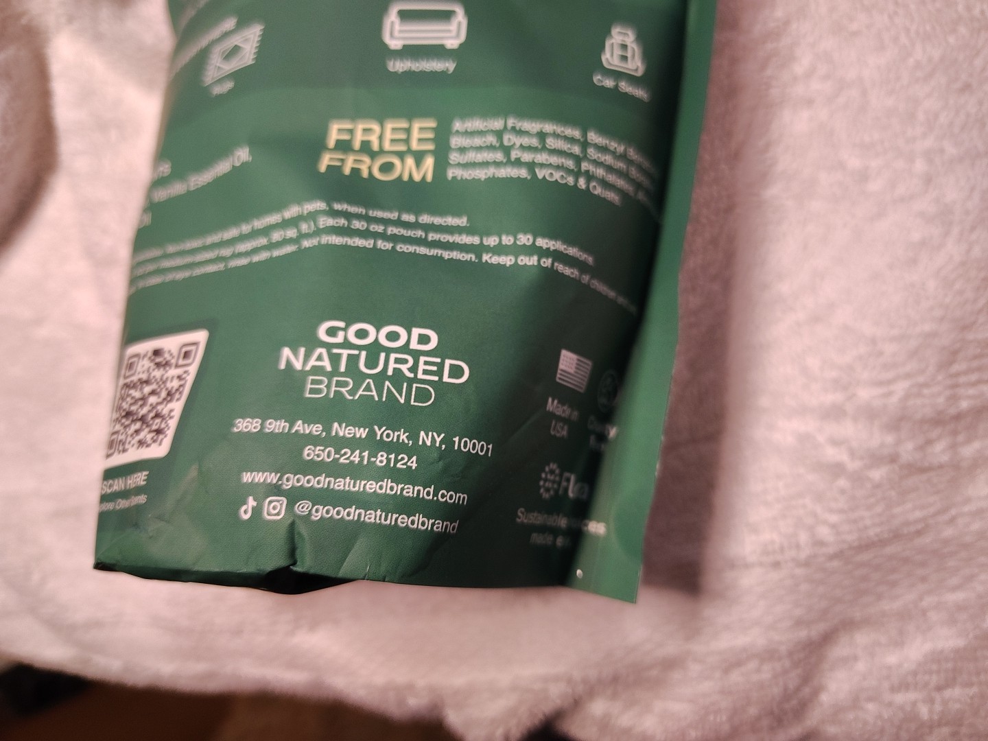 Good Natured Brand Carpet Deodorizer Vanilla Cream 31 Oz Non-toxic Pet Safe