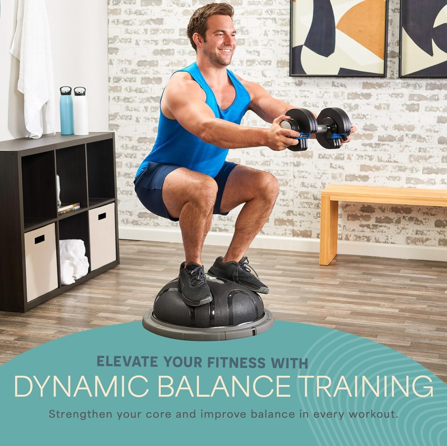 LifePro Horizon Half Balance Ball Trainer with 440 lb Capacity | Stability Bal
