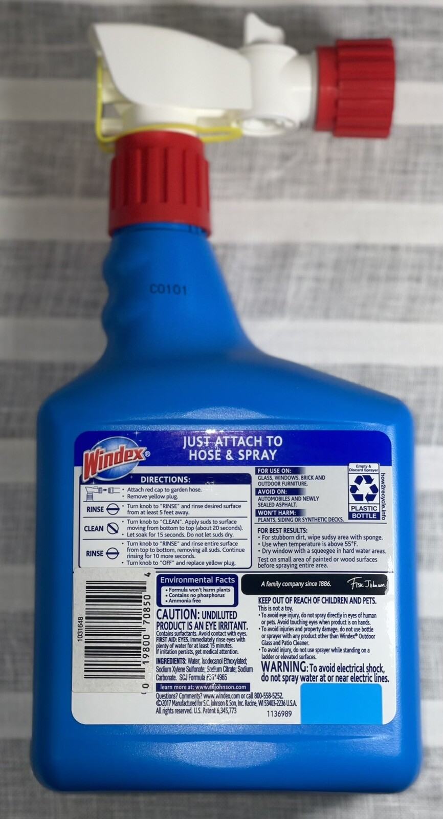 Windex Outdoor Glass and Patio Concentrated Cleaner – 32oz