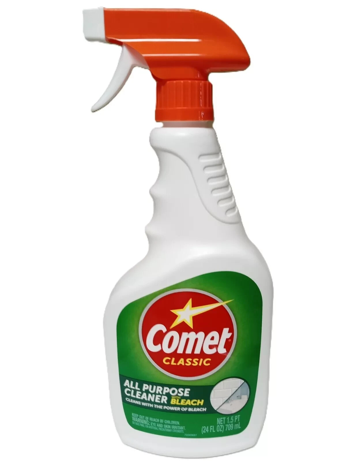 4 PACK, Comet Classic All Purpose Cleaner with Bleach, Trigger Spray, 24 fl oz