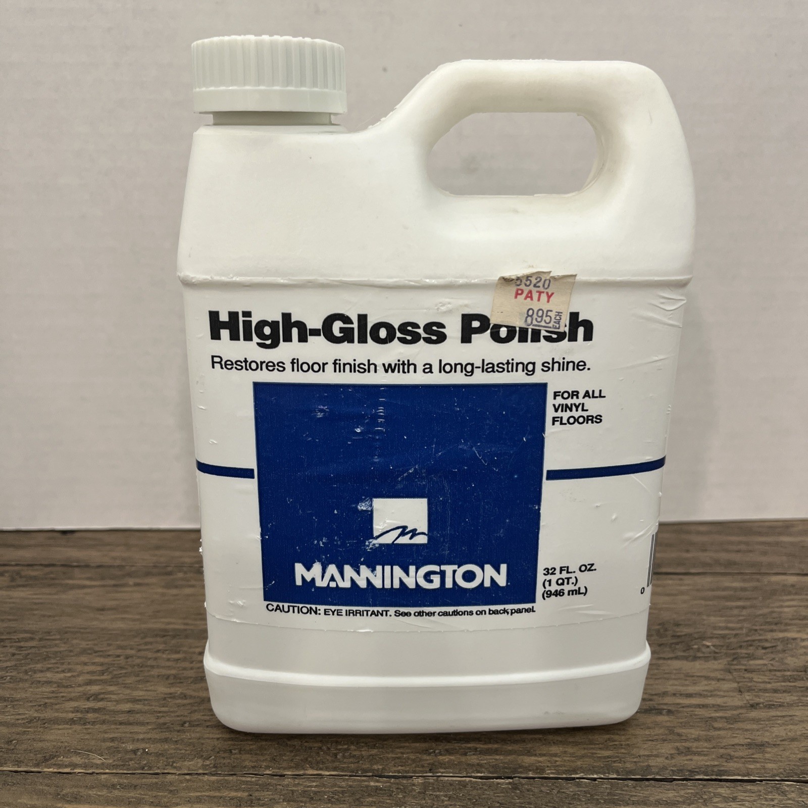 NEW Mannington High Gloss Polish Floor Care Vinyl Floors 32oz 1 Qt Discontinued