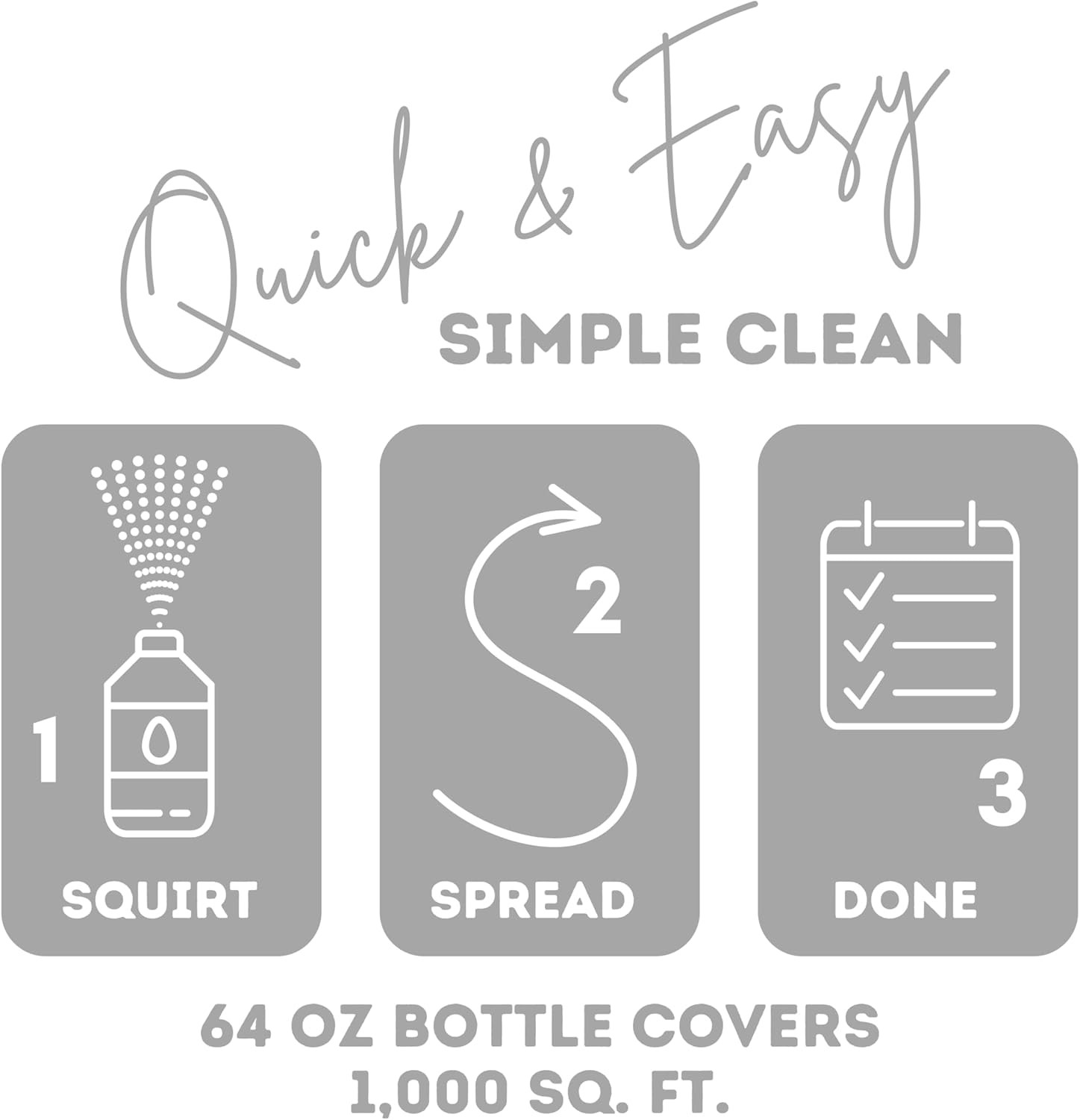 Quick Shine Multi Surface Floor Finish 64oz | Cleaner & Polish to use on Hardwoo