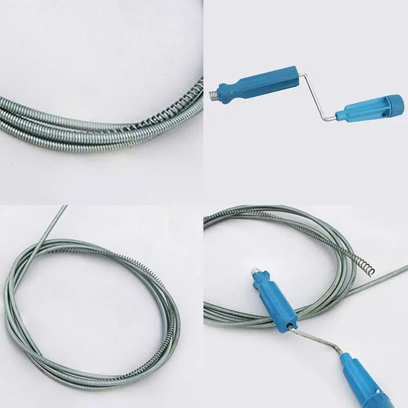 55/70/102inch Drain Snake Clog Removal Tool Toilet Dredge Flexible Drain Cleaner