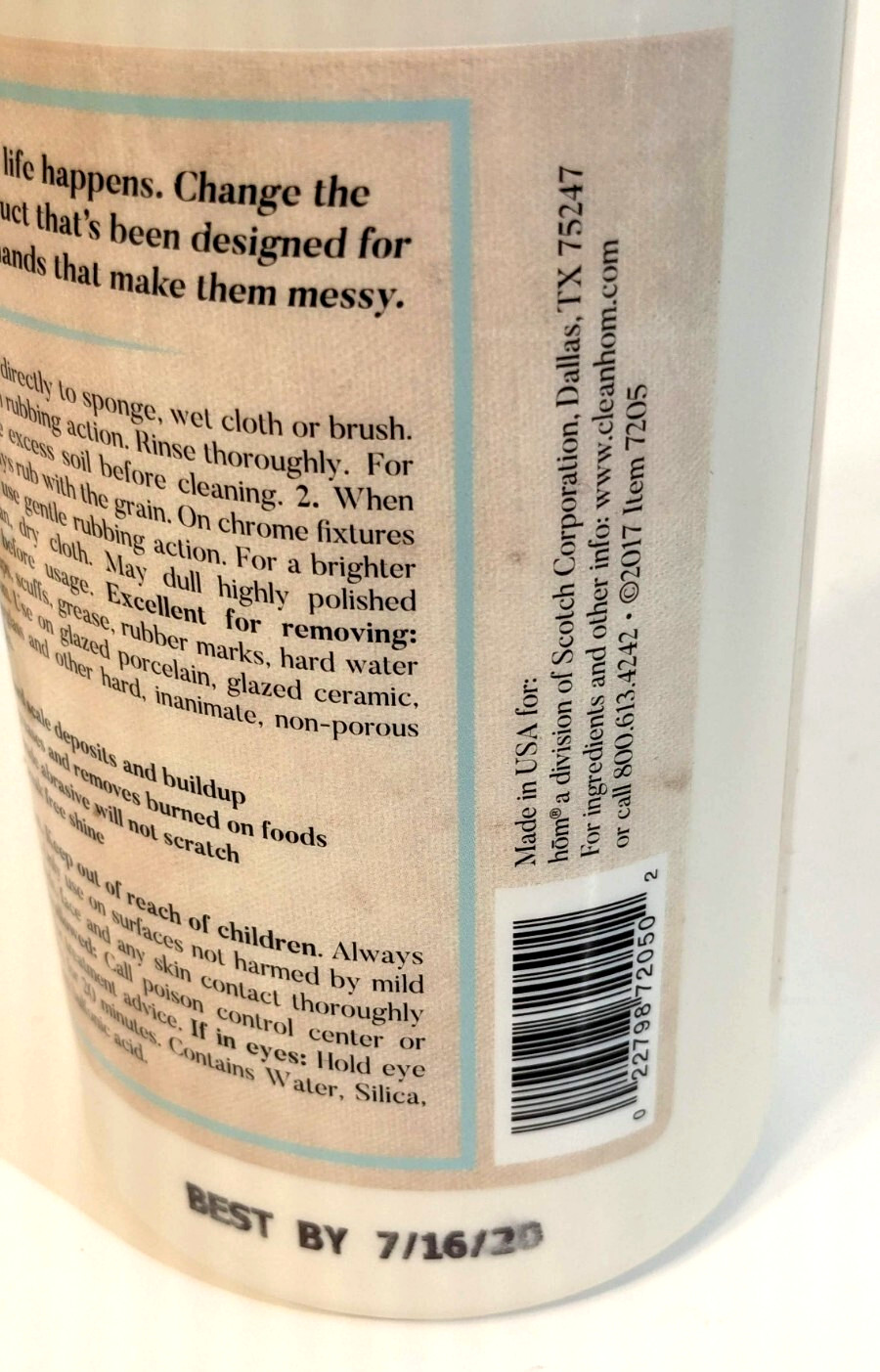 2 Hom Everyday All Purpose Creme Cleanser Cotton Breeze & Scent Free 25oz +Pumps