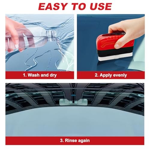 Yicengy Automotive Oil Film Cleaning Brush for Car Windows Car Glass Oil Film