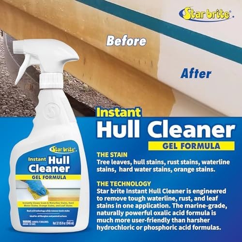 STAR BRITE Instant Hull Cleaner – 32 Oz Gel Spray – Easily Remove Stains, Scu…