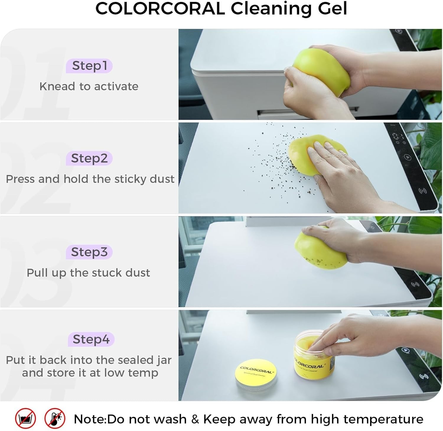 Cleaning Gel Universal Dust Cleaner for PC Keyboard Car Detailing Office Elec…