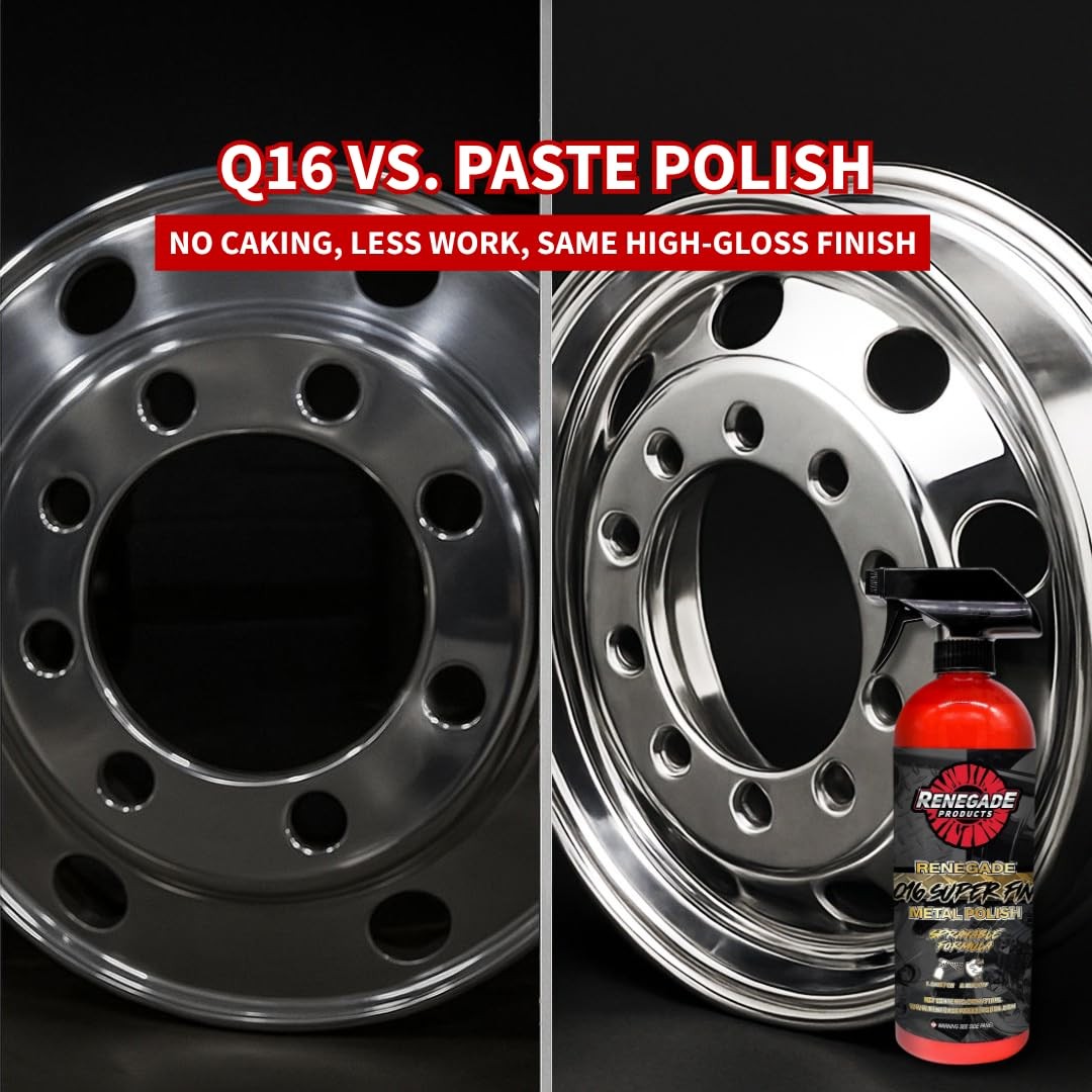 Extra Fine Sprayable Metal Polish HighGloss Finish for Aluminum & Steel 16