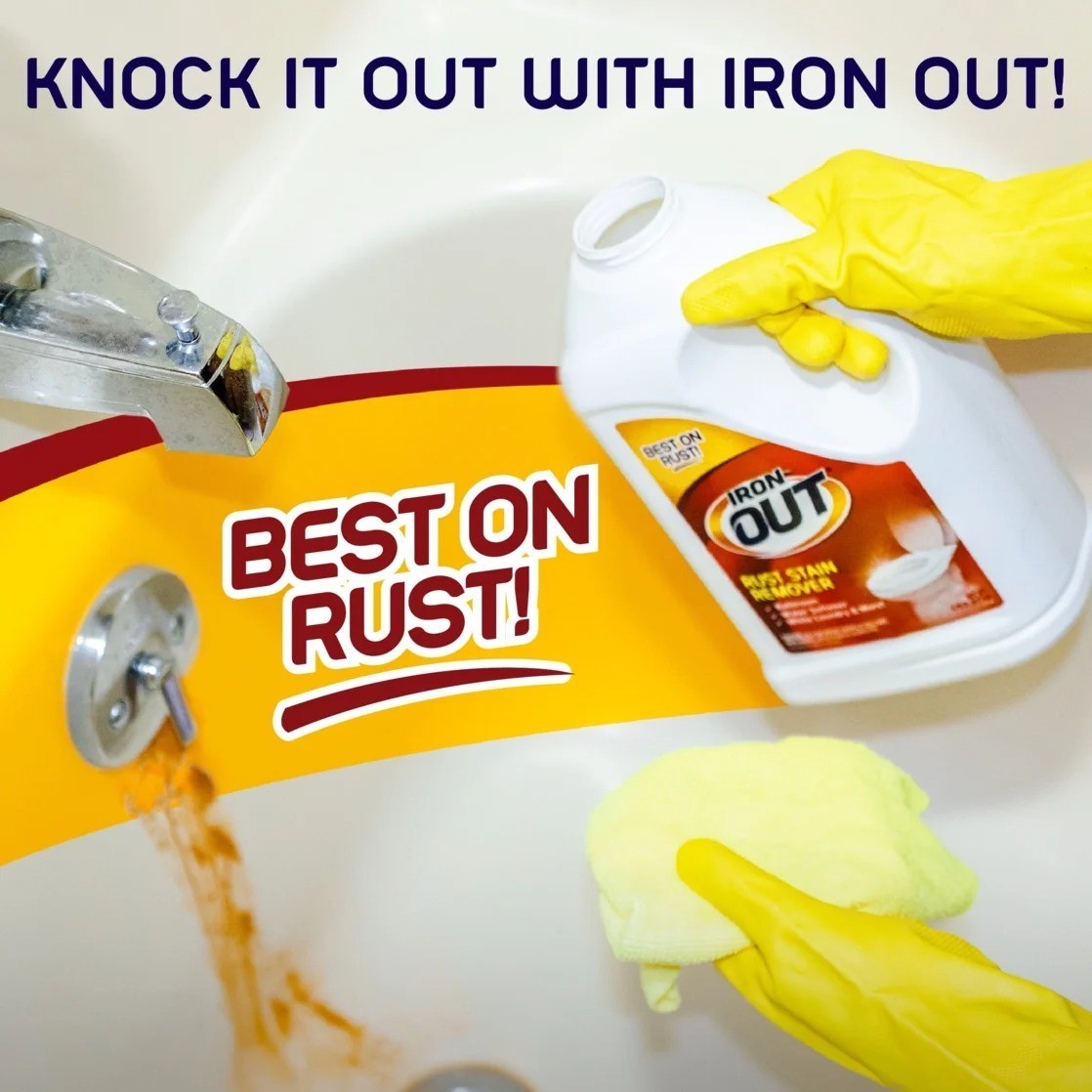 IRON OUT Easy, No Scrub Rust Stain Remover Powder Water Softener Unscented 28 oz