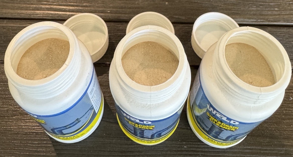 Lot of 3 Wild Tornado Powerful Sink & Drain Cleaner Powder Clog Removal Open