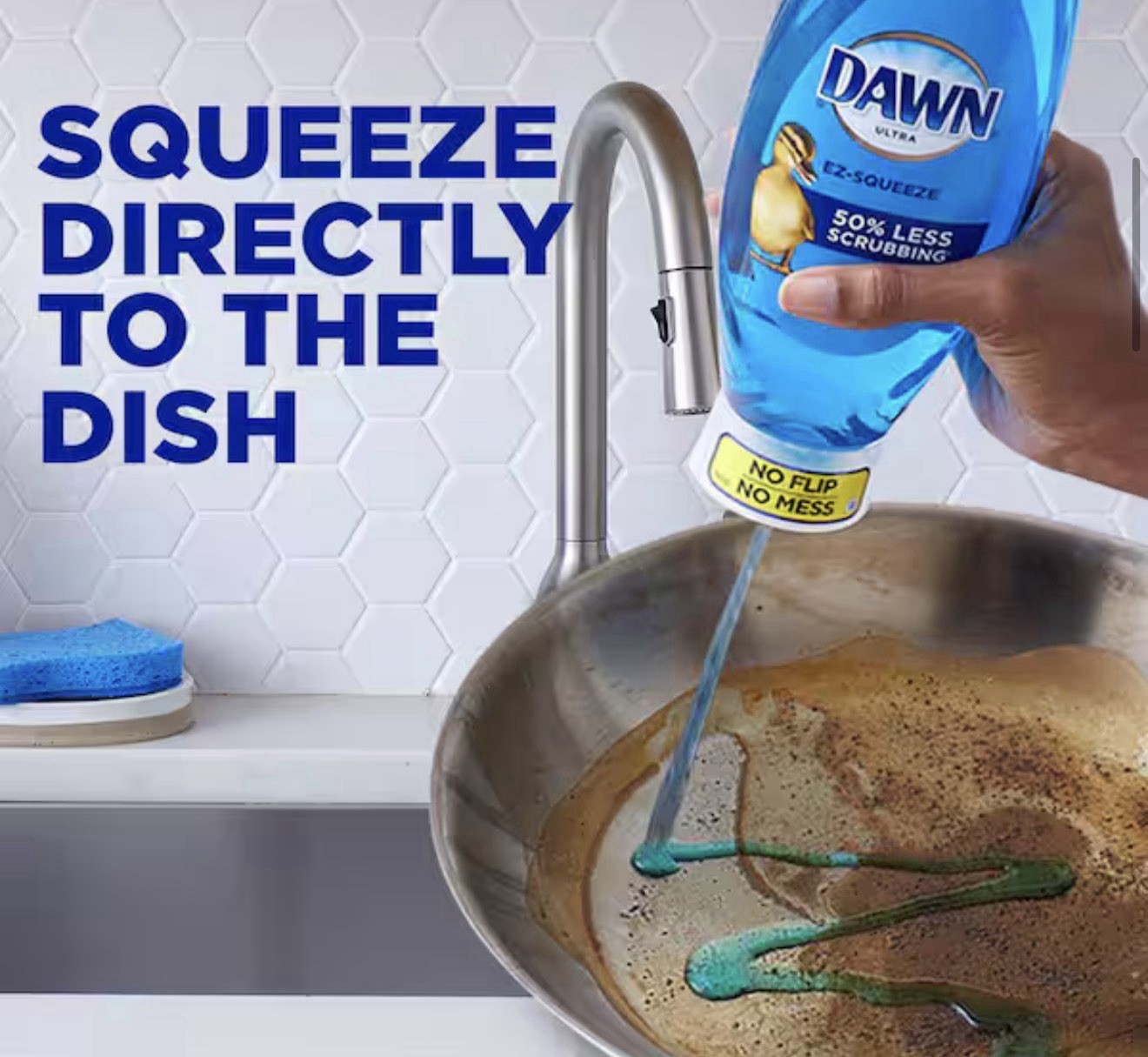 Dawn EZ-Squeeze Ultra Dish Soap Dishwashing Liquid, Original Scent, 22.0 fl oz