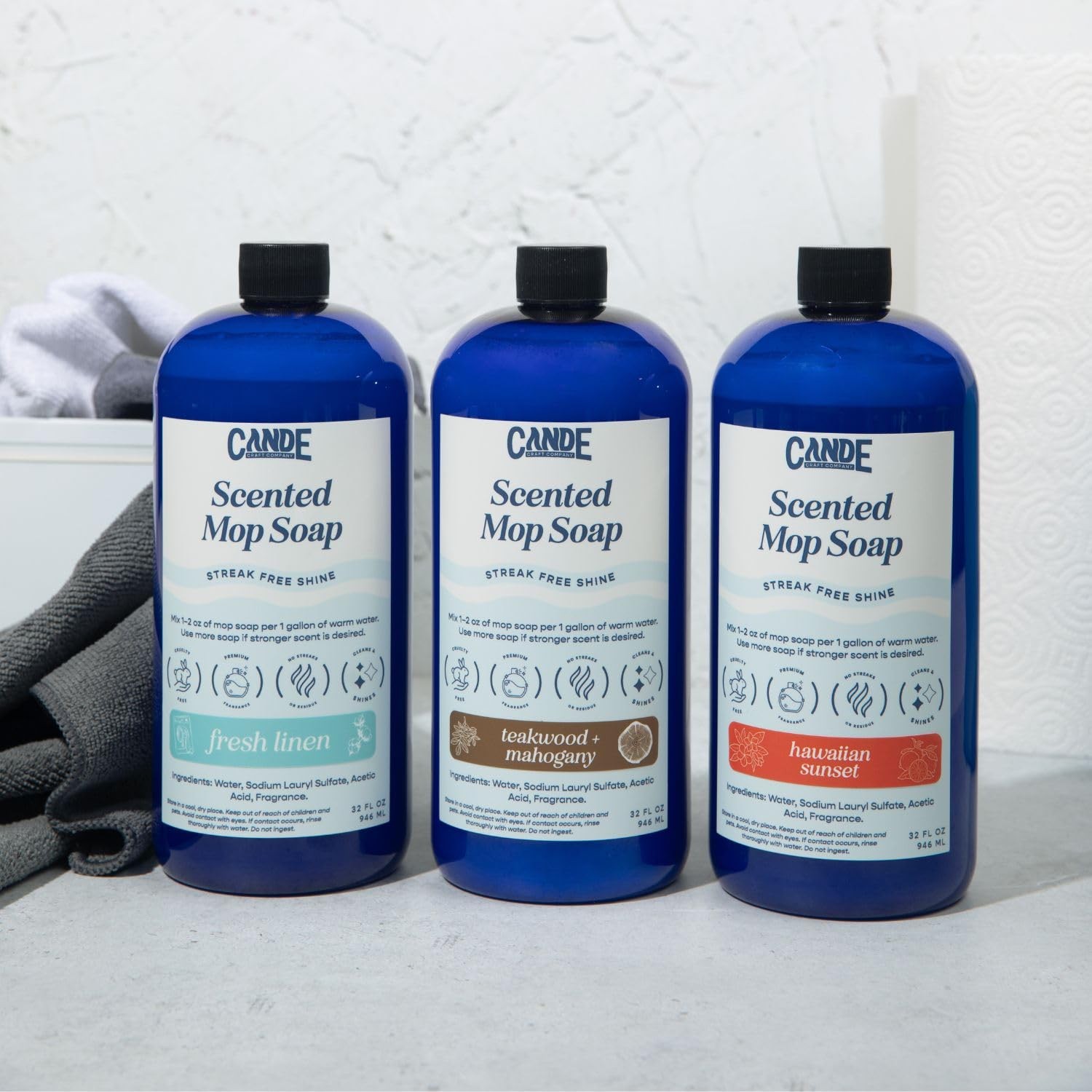 CANDE Mop Soap – Highly Scented Mop Soap, Luxury Floor Cleaner, Premium Fragr…