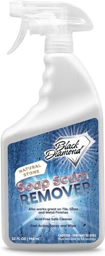 Natural Stone Shower Soap Scum Remover Spray. For Cleaning Bathtubs, Glass Do…