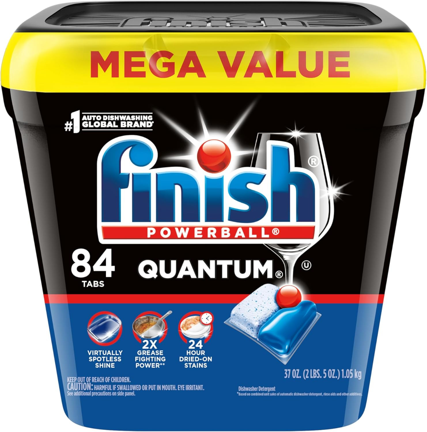 Quantum Dishwasher Pods, No Pre-Rinse Dishwasher Detergent Soap Removes 24HR Dri