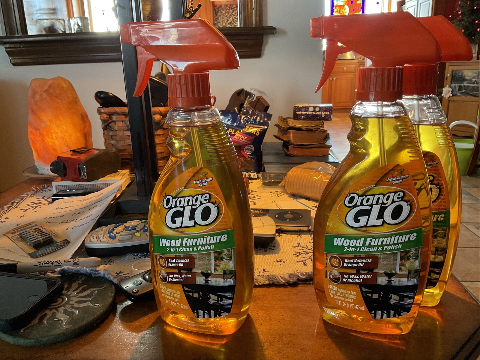 Orange Glo 2-in-1 Clean & Polish Wood Furniture Spray – 16 oz – 2 pk