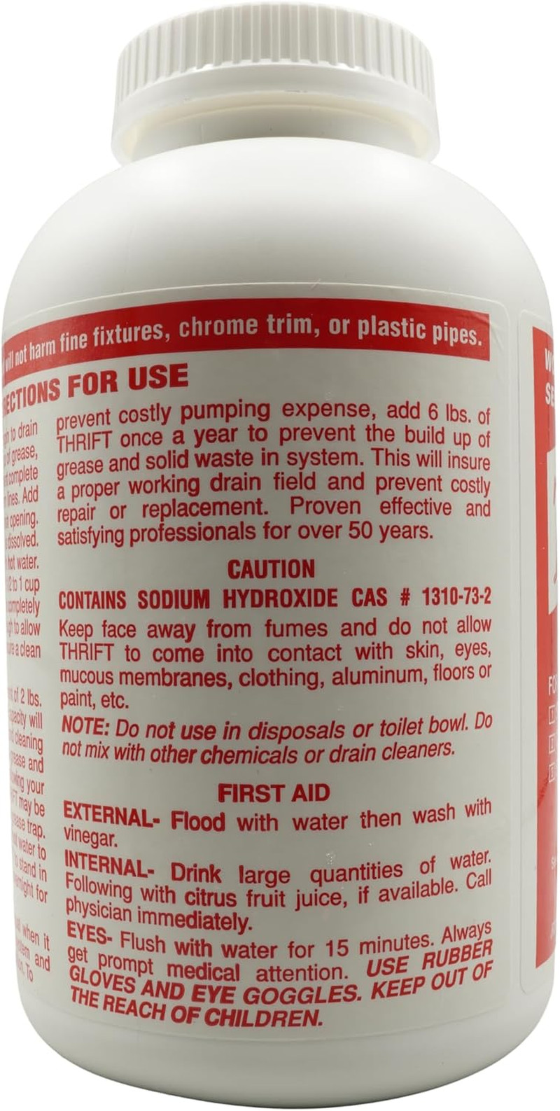 T-200 Drain Cleaner – 2 Lb Odorless Drain Opener – Activated by Hot Water – for