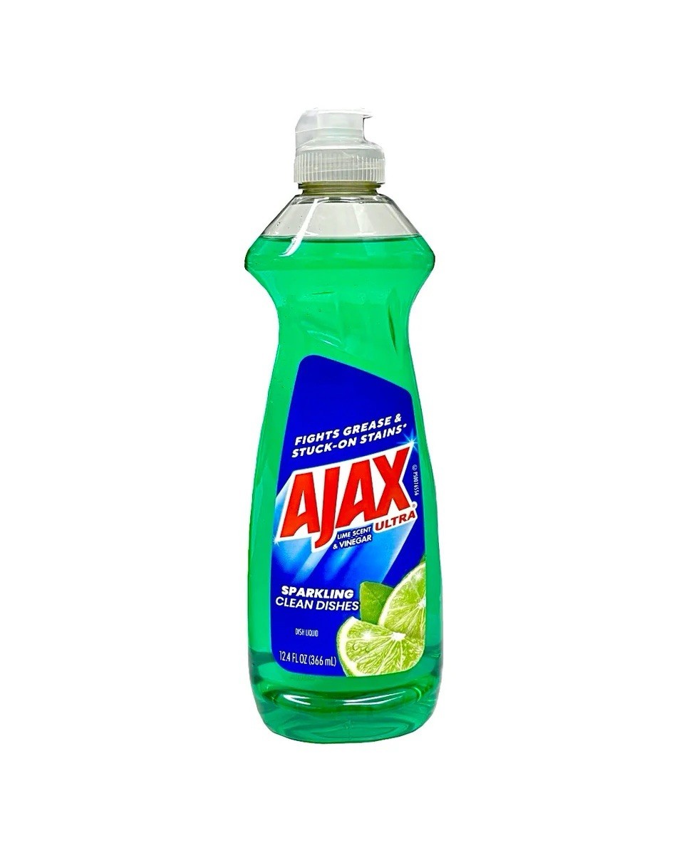 3X AJAX DISH LIQUID / Lime Scent & Vinegar (366mL) 3 PACK