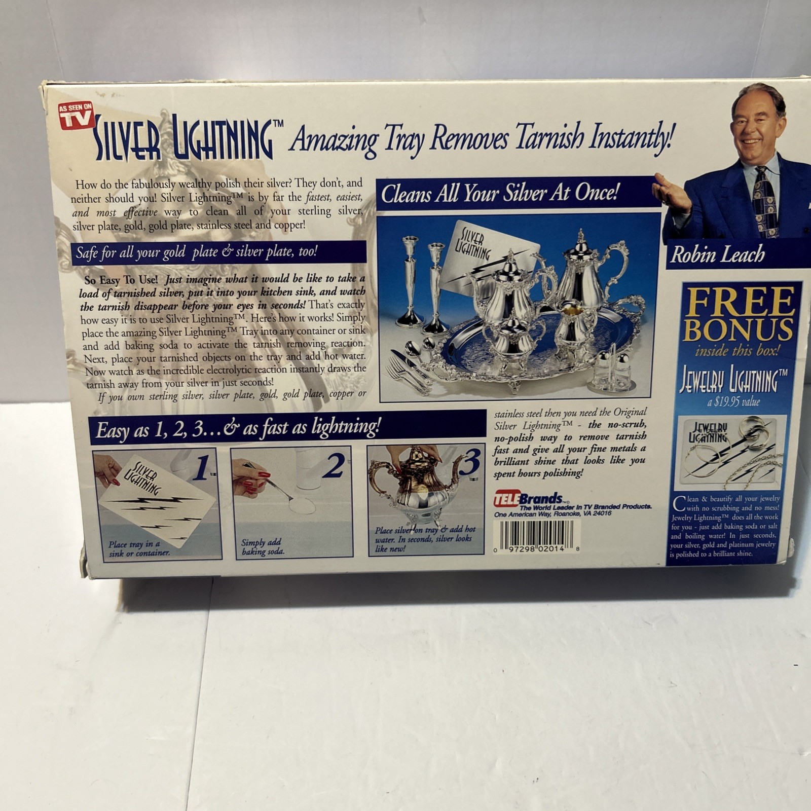 Silver Lightning Jewelry Cleaner Tarnish Remover As Seen on TV Gold Copper Steel
